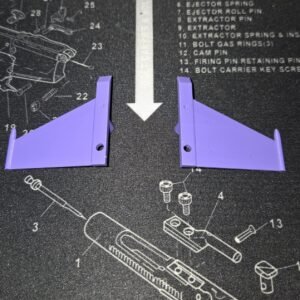 3D Printed Transformers G1 Skywarp Replacement Vertical Tail Fins Left & Right