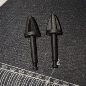3D Printed Transformers G1 ONLY Seeker Replacement Small Missiles Set of 2 Black