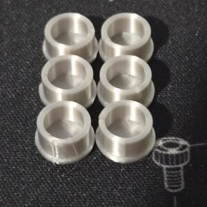 Transformers G1 3D Printed Roller Center Hub Caps Fillers Made Of Silver PLA