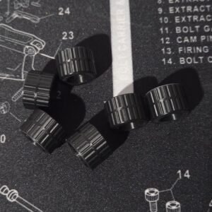 Transformers G1 3D Printed Replacement Roller Wheels Set Of x6 Black PLA