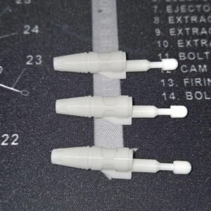 Transformers G1 Sideswipe 3D Printed Replacement Missiles Set Of x3 White