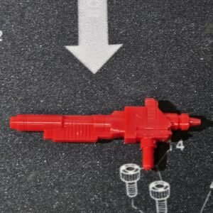 Transformers G1 Red Alert 3D Printed Replacement Gun Red PLA