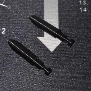 Transformers G1 Wheeljack 3D Printed Replacement Missiles Set Of x2 Black