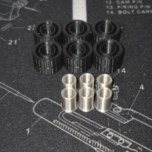 Transformers G1 3D Printed Roller Wheel Repair Kit With Custom Wheels SilverPLA