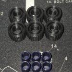 Transformers G1 3D Printed Roller Wheel Repair Kit With Custom Wheels Blue PLA