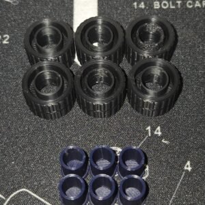 Transformers G1 3D Printed Roller Wheel Repair Kit With Custom Wheels Blue PLA