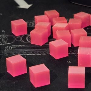 Transformers G1 Energon Cubes 12 Pack of 10mm Sized 3D Printed Translucent Pink2