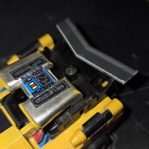 Transformers G1 Sunstreaker 3D Printed Rear Spoiler Wing On Silk Silver PLA