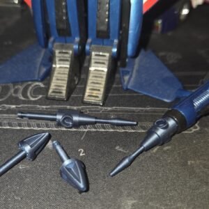 3D Printed Transformers G1 Replacement Missile x2 & Null-Ray x2 Both Sets Blue