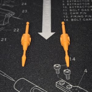 3D Printed Null-Ray Set For Transformers E-hobby G1 Sunstorm Seeker Orange PLA