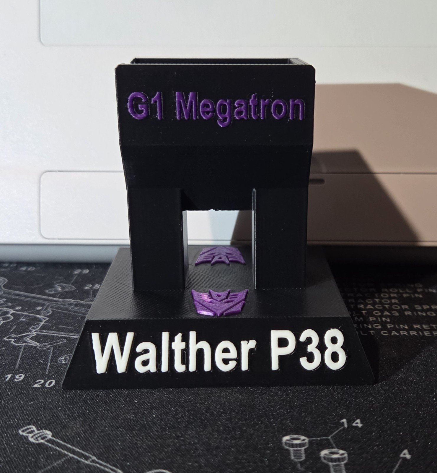 Transformers G1 Megatron Customized Stand & Adjustable Modular Monopod Combo 3D - Image 4