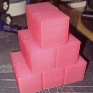Transformers MP Energon Cubes 12 Pack of 20mm Sized 3D Printed Translucent Pink2
