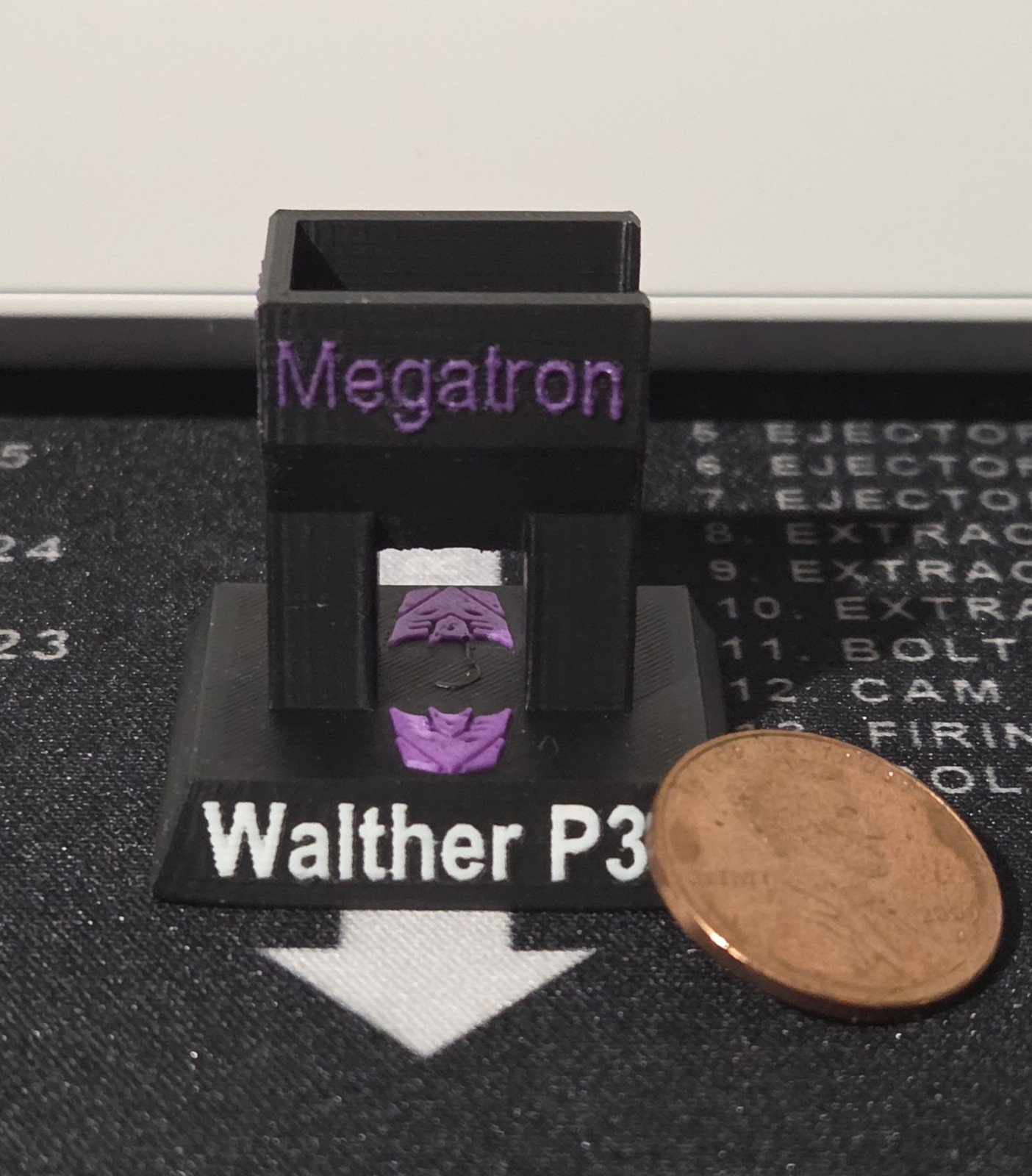 3D Printed Worlds Smallest Customized Stand For WST Megatron