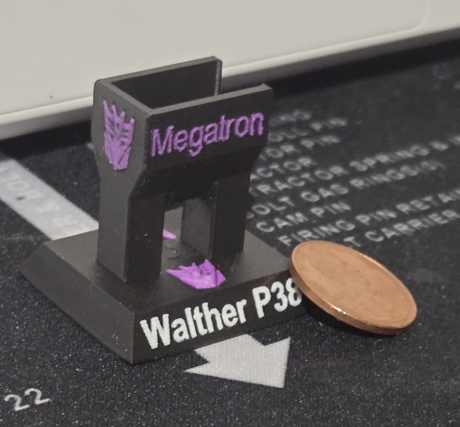 3D Printed Worlds Smallest Customized Stand For WST Megatron - Image 2