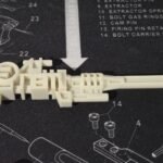 3D Printed G1 Sixshot Replacement Gun x1 Single Gun 3D Printed With Hard Bone
