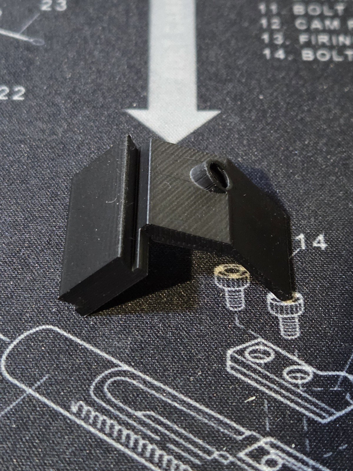 3D Printed Transformers G1 Megatron Replacement Arm Mount For Cannon Scope ASA