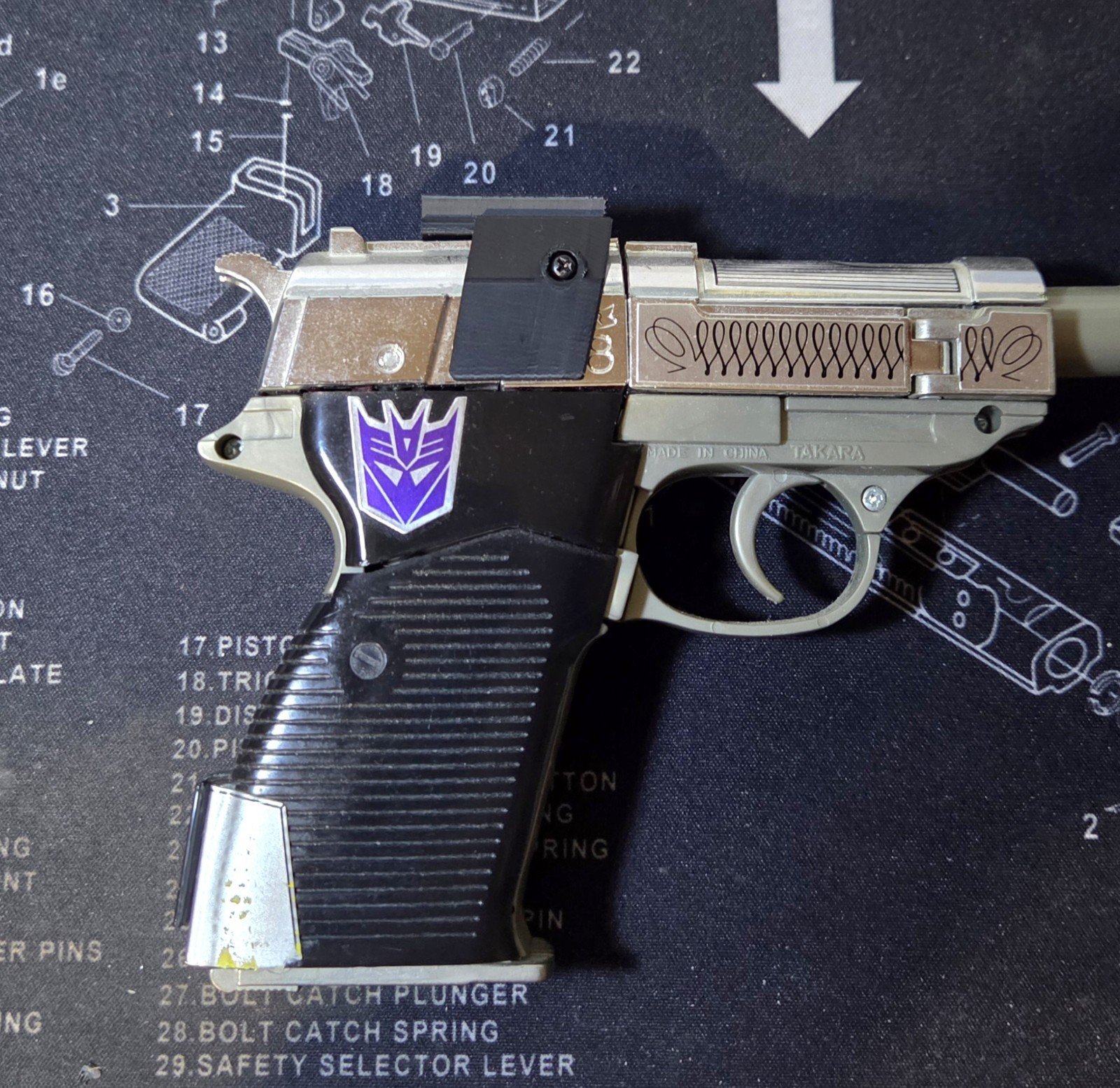 3D Printed Transformers G1 Megatron Replacement Arm Mount For Cannon Scope ASA - Image 6