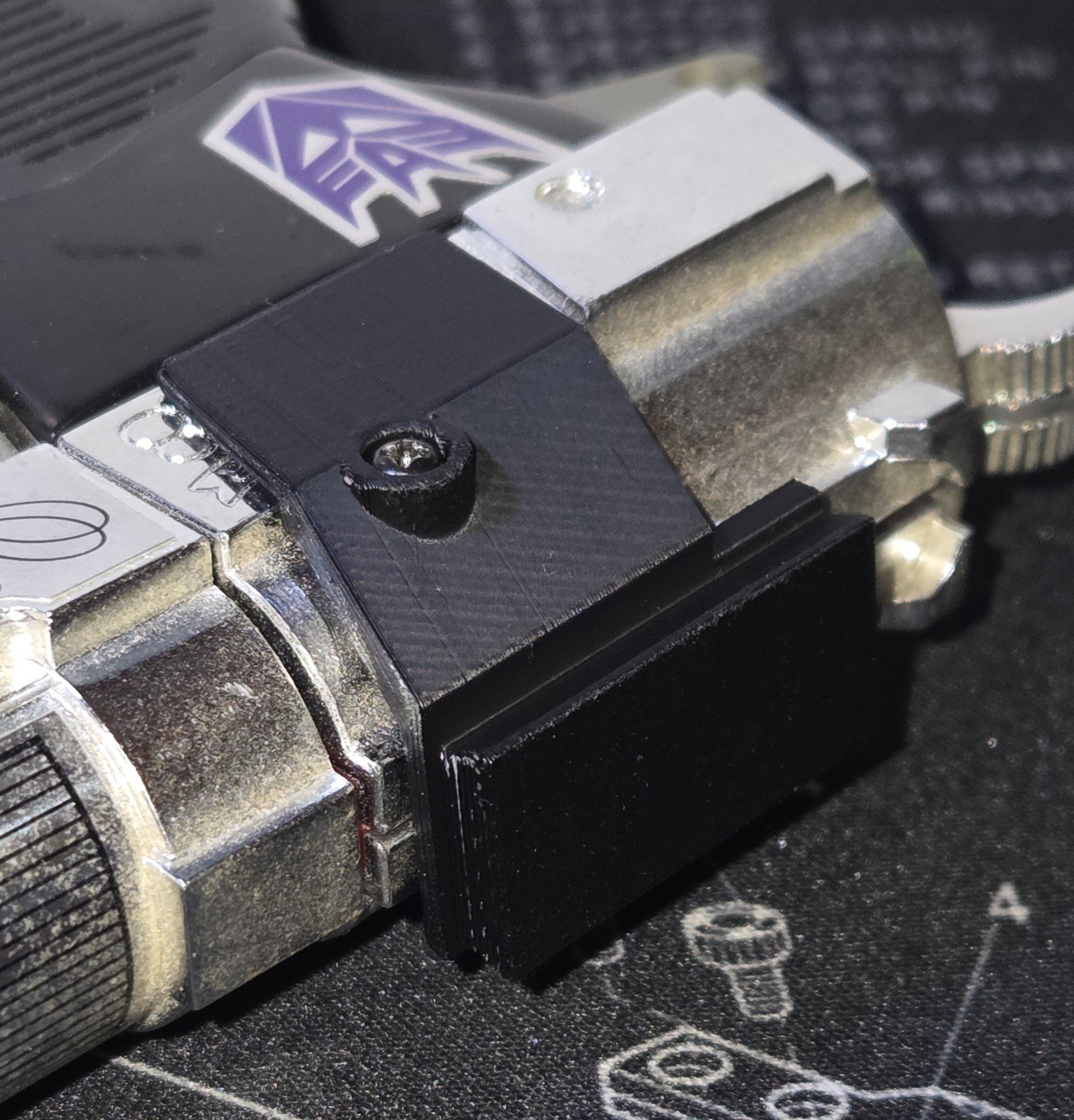 3D Printed Transformers G1 Megatron Replacement Arm Mount For Cannon Scope ASA - Image 8