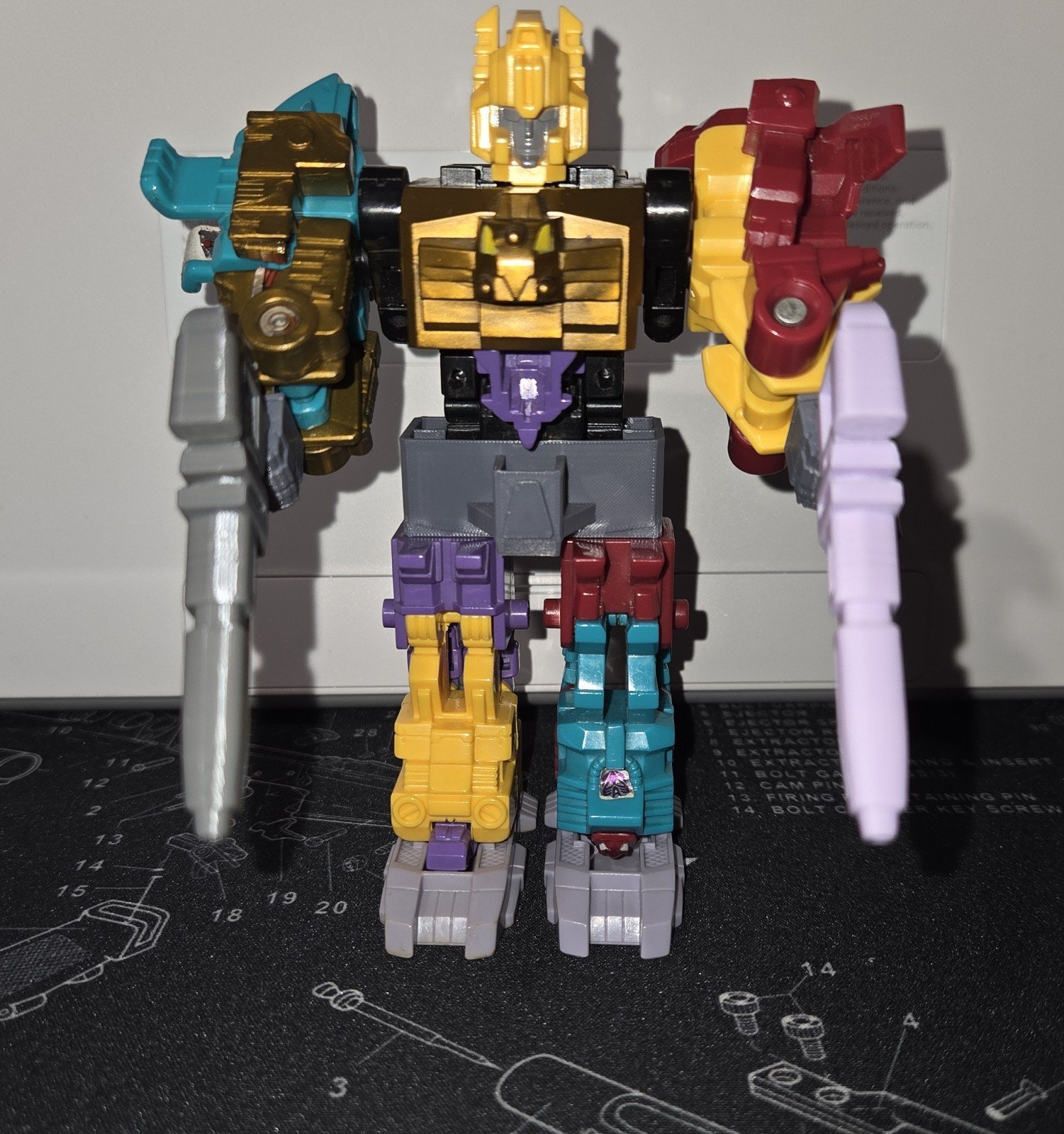 Transformers G1 Monstructor 3D Printed Replacement Main Gun Pastel Purple PLA - Image 6