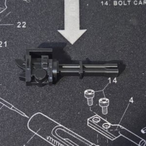 3D Printed Transformers G1 Whirl Shell Cannon Black PLA +