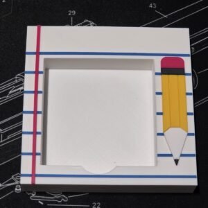 3D Print Sticky Notepad Holder, Desktop Organizer, Good For Teachers Writers Etc