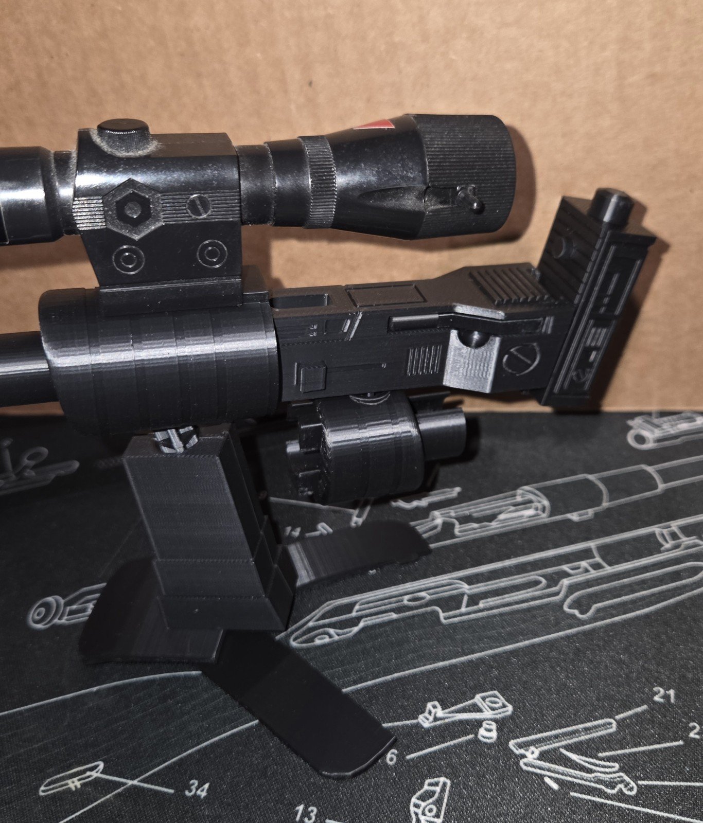 3D Printed Custom Stock & Barrel Extention Kit For Transformers G1 Megatron - Image 17