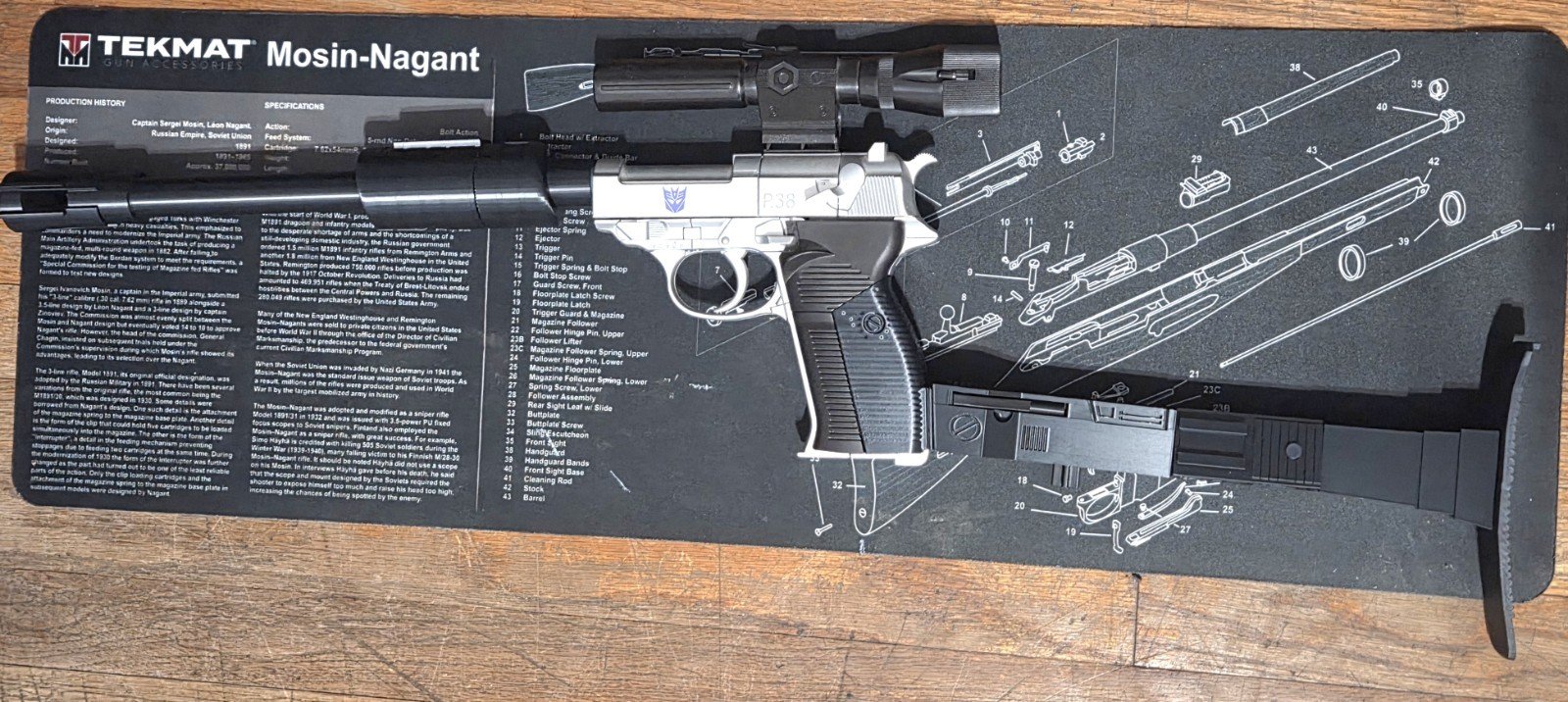 3D Print Transformers MP05 Megatron Stock, Barrel, & Leg Cover Upgrade Kit - Image 9