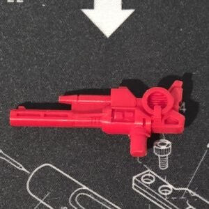 Transformers G1 3D Printed Replacement Brave Maximus Cerebros Brave Gun Red PLA