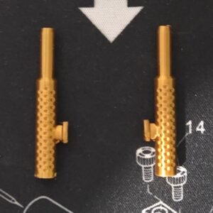 Transformers G1 Optimus Prime Scanned and 3D Printed Smokestack Set of 2 Gold