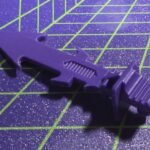 3D Printed Transformers G1 Blitzwing Replacement Sword Made Of Purple ABS
