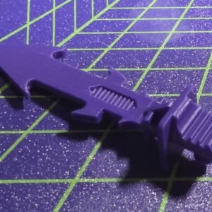 3D Printed Transformers G1 Blitzwing Replacement Sword Made Of Purple ABS