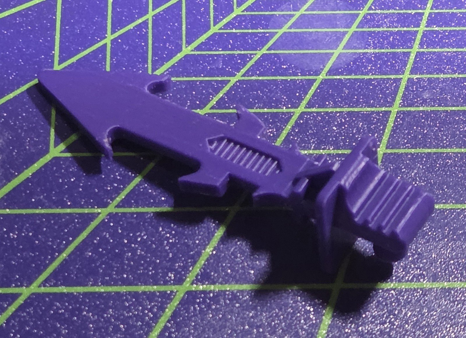 3D Printed Transformers G1 Blitzwing Replacement Sword Made Of Purple ABS