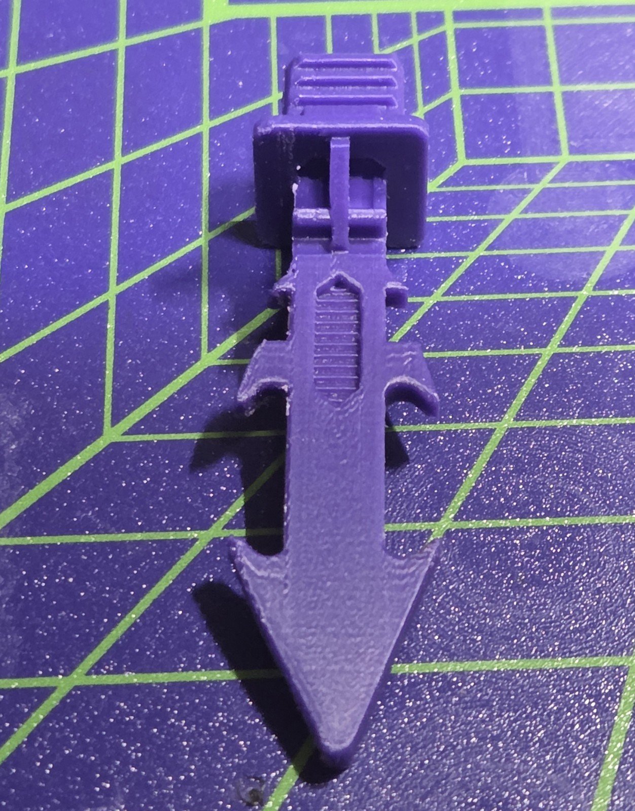3D Printed Transformers G1 Blitzwing Replacement Sword Made Of Purple ABS - Image 3