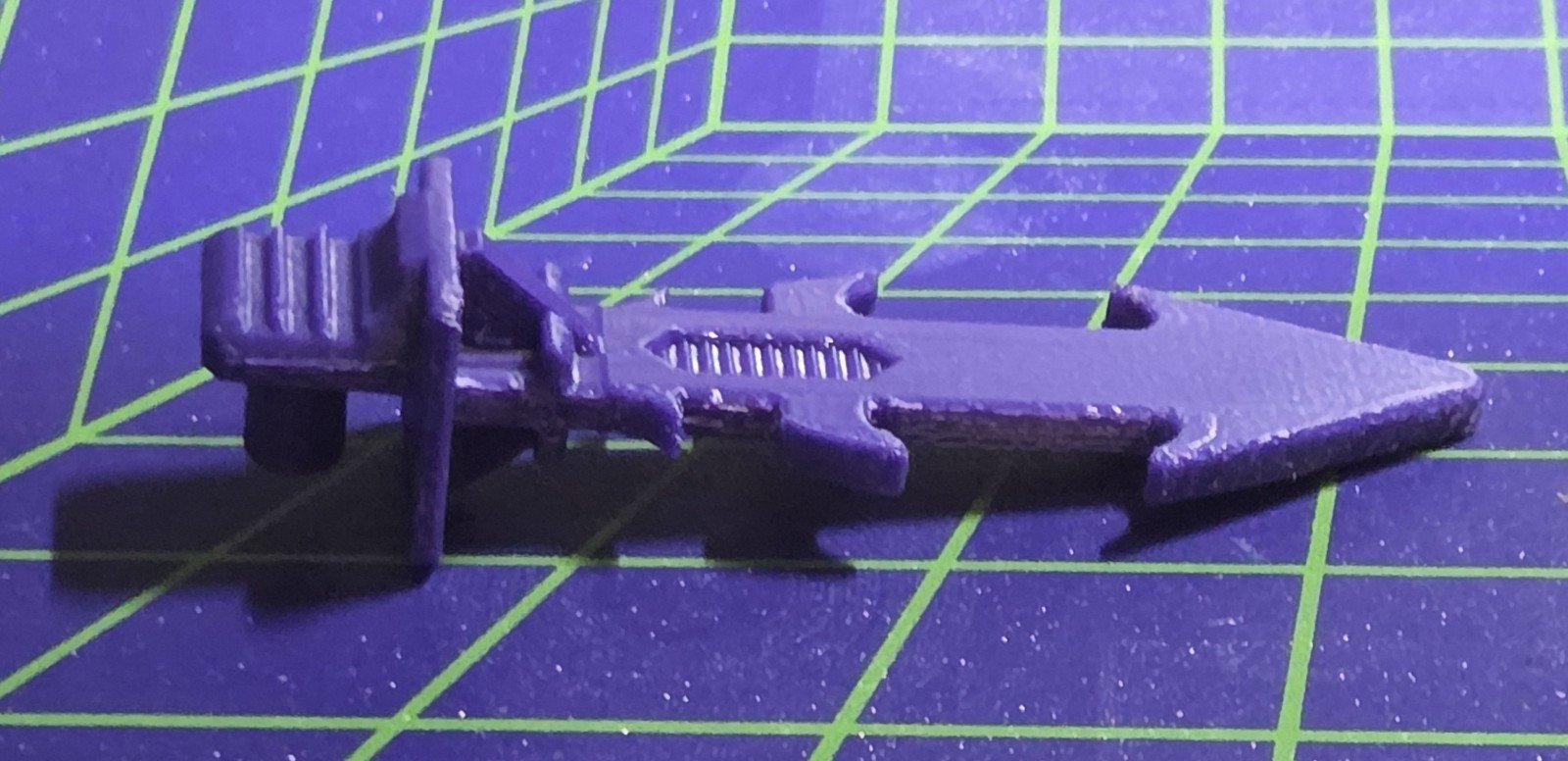 3D Printed Transformers G1 Blitzwing Replacement Sword Made Of Purple ABS - Image 6