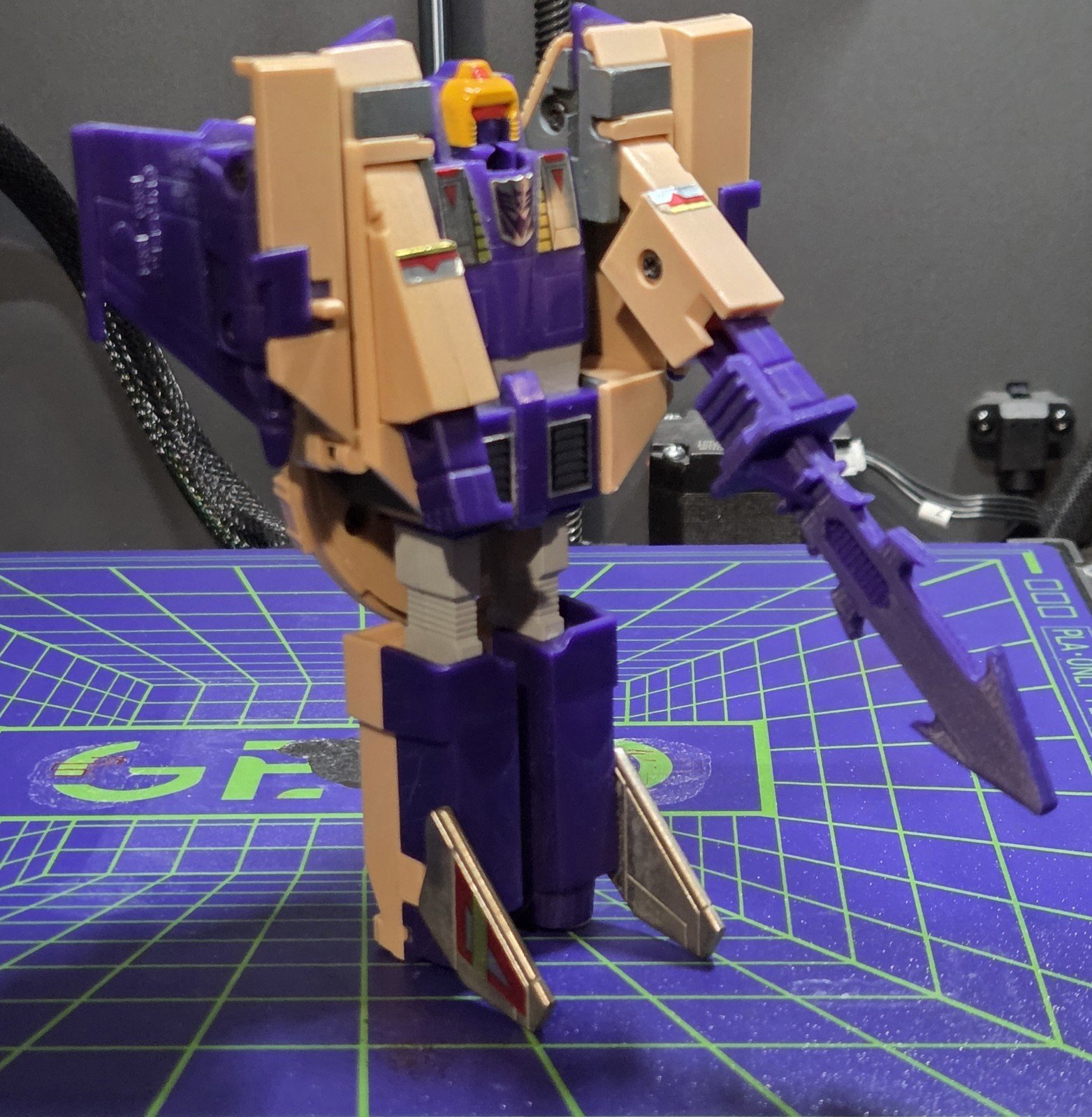 3D Printed Transformers G1 Blitzwing Replacement Sword Made Of Purple ABS - Image 7