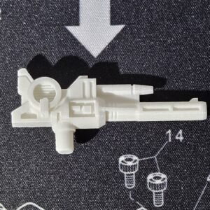 Transformers G1 3D Printed Replacement Fortress Maximus Cerebros Gun White PLA