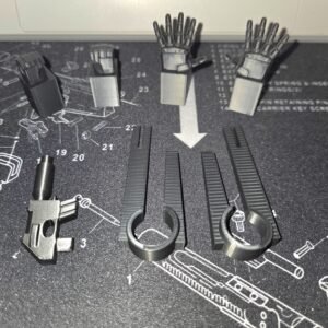 3D Printed Upgrades Shoulder Filler Fixed Hands & Gun For Transformers G1 Whirl