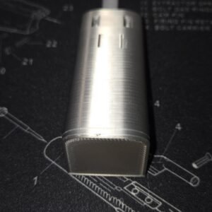 Transformers G1 Octane 3D Printed Replacement Tank Cover Silver Silk