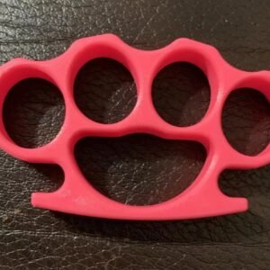  3D Printed Knuckles Pink PLA for Cosplay, Props, or Even Self Defense NOT STEEL