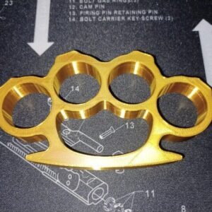  3D Printed Knuckles Gold Silk PLA N2 for Cosplay, Props, or Even Self Defense NOT STEEL