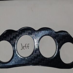  3D Printed Half Knuckles Black PLA for Cosplay, Props, or Even Self Defense NOT STEEL