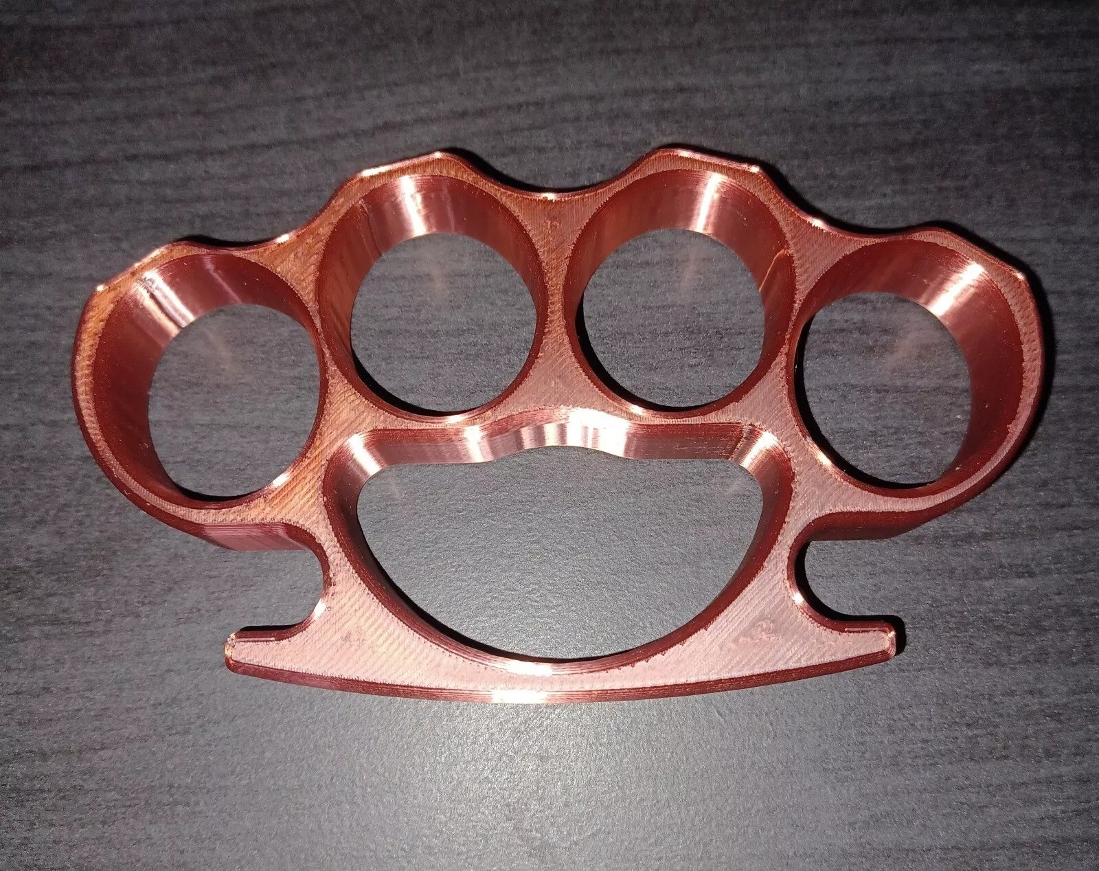 3D Printed Knuckles Copper Silk PLA for Cosplay, Props, or Even Self Defense NOT STEEL