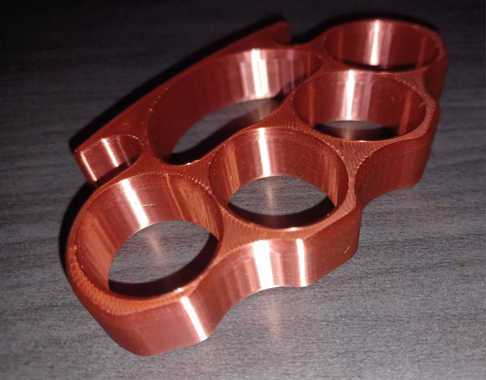 3D Printed Knuckles Copper Silk PLA for Cosplay, Props, or Even Self Defense NOT STEEL - Image 2