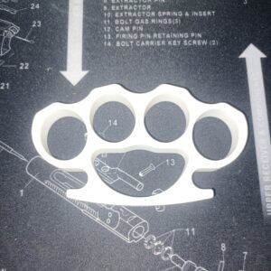  3D Printed Knuckles White Ghost PLA for Cosplay, Props, or Even Self Defense NOT STEEL