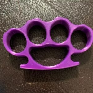  3D Printed Knuckles Purple PLA for Cosplay, Props, or Even Self Defense NOT STEEL