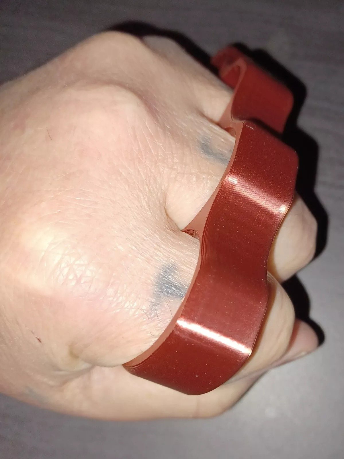 3D Printed Knuckles Copper Silk PLA for Cosplay, Props, or Even Self Defense NOT STEEL - Image 5