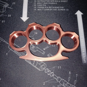  3D Printed Knuckles Copper Silk PLA N2 for Cosplay, Props, or Even Self Defense NOT STEEL
