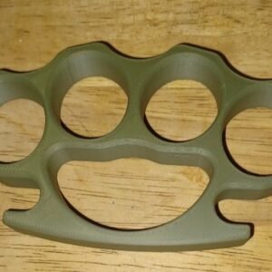  3D Printed Knuckles Army Green PLA for Cosplay, Props, or Even Self Defense NOT STEEL