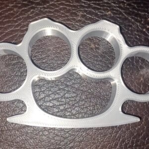  3D Printed Knuckles Silver Silk PLA N2 for Cosplay, Props, or Even Self Defense NOT STEEL
