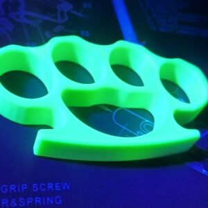  3D Printed Knuckles UV Glow PLA for Cosplay, Props, or Even Self Defense NOT STEEL